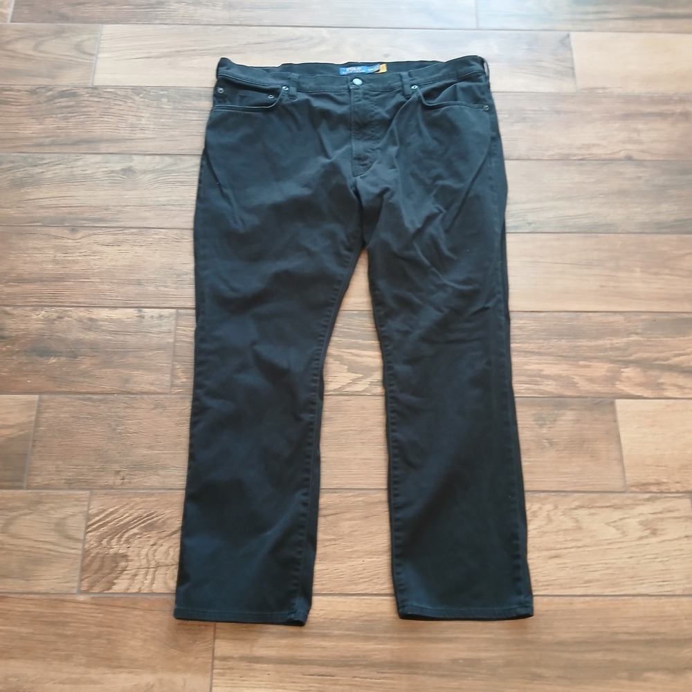 Polo Ralph‎ Lauren Pants Mens 38x30 Black Varwick Slim Straight 5 Five Pocket